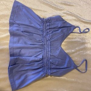 Babydoll blue top